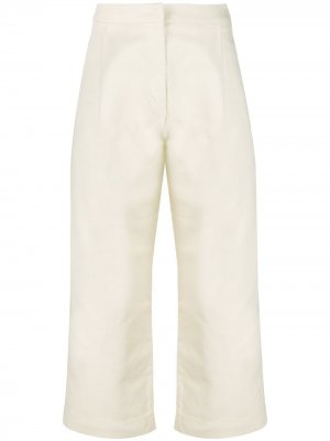 Укороченные брюки широкого кроя Sara Lanzi. Цвет: нейтральные цвета