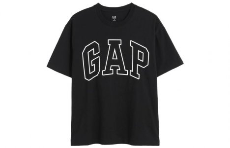 Футболка унисекс Gap, черный GAP
