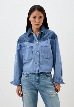 Куртка джинсовая Zarina. Цвет: голубой