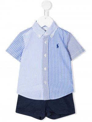 Комплект из рубашки и шортов Ralph Lauren Kids. Цвет: синий