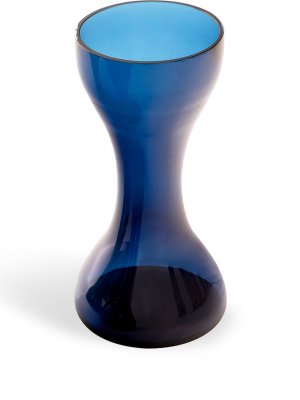 Стеклянная ваза Newson Cappellini. Цвет: синий
