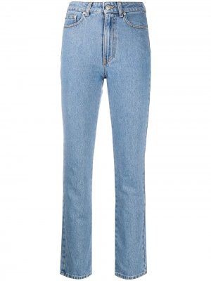 Прямые джинсы с завышенной талией Chiara Ferragni. Цвет: синий