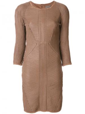 Платье Uria Tony Cohen. Цвет: коричневый