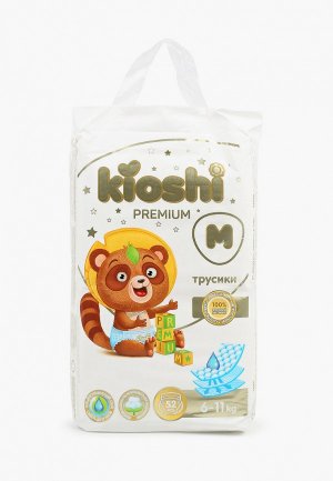Подгузники-трусики Kioshi Premium, 6-11 кг, 52 шт. Цвет: белый