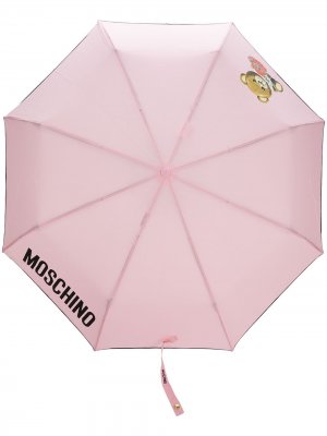 Зонт с принтом Teddy Bear Moschino. Цвет: розовый
