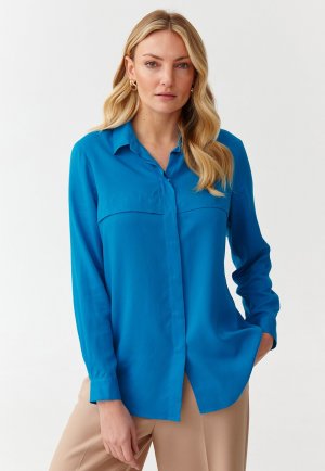 Блузка-рубашка KOROTA TATUUM, цвет blue Tatuum