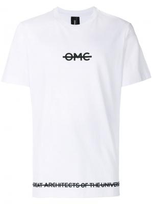 Футболка с принтом логотипа Omc. Цвет: белый