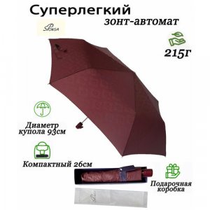 Мини-зонт , бордовый Sponsa. Цвет: бордовый