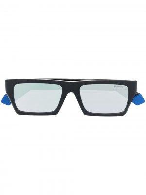 Солнцезащитные очки в квадратной оправе из коллаборации с Polaroid MSGM. Цвет: черный