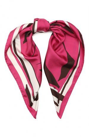 Шелковый платок Kiton. Цвет: розовый