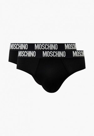 Трусы 2 шт. Moschino Underwear. Цвет: черный