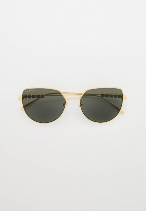 Очки солнцезащитные Gucci GG1435SA 001. Цвет: золотой
