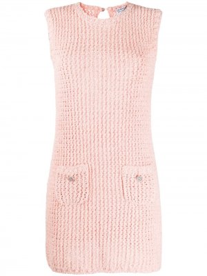 Вязаное платье 2010-го года Chanel Pre-Owned. Цвет: розовый