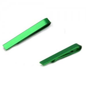 Зажим для галстука, нержавеющая сталь, зеленый 2beMan. Цвет: зеленый