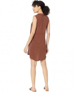 Платье Heirloom Woven Sleeveless Button-Down Shirttail Dress, цвет Cappuccino Chaser
