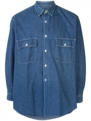 Джинсовая рубашка на пуговицах Comme Des Garçons Pre-Owned. Цвет: синий