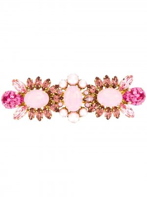 Декорированная заколка для волос Dolce & Gabbana. Цвет: розовый