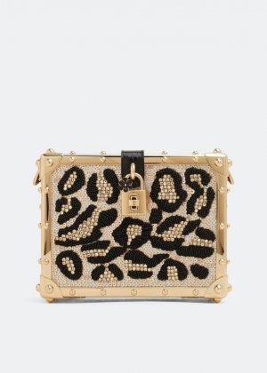Клатч Satin Dolce Box , животный принт Dolce&Gabbana