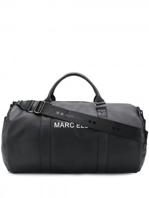 Дорожная сумка с логотипом Marc Ellis. Цвет: черный