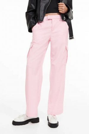 Прямые брюки-карго , розовый H&M