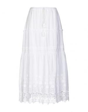 Длинная юбка MYF. Цвет: белый