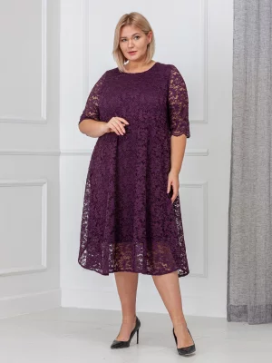 Платье женское 201891 фиолетовое 50 Lady Di. Цвет: фиолетовый