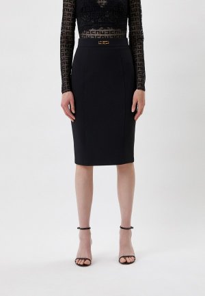 Юбка Elisabetta Franchi. Цвет: черный