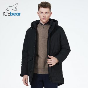 2023 новая мужская куртка-парка ветрозащитная теплая верхняя одежда утепленный пуховик на зиму ICEbear