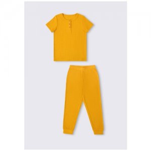 Пижама , размер 110-60-54, желтый Oldos. Цвет: синий
