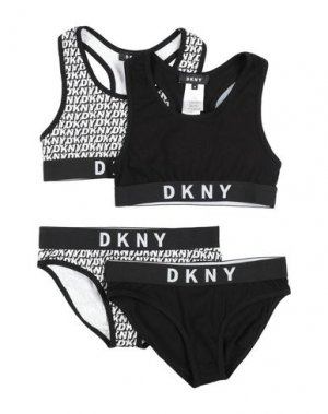 Комплект белья DKNY. Цвет: черный