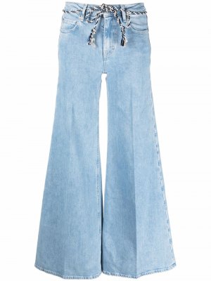Расклешенные джинсы Haikure. Цвет: синий