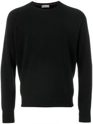 Трикотажный свитер Barba. Цвет: черный