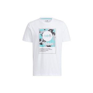 Neo Camouflage Logo T-Shirt Men Tops White HC9711 Adidas