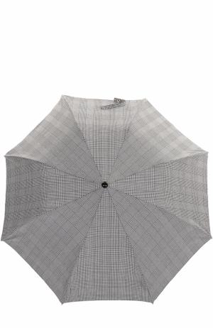 Складной зонт с черепом на ручке Alexander McQueen. Цвет: чёрно-белый