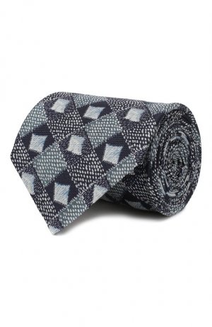Шелковый галстук Giorgio Armani. Цвет: синий