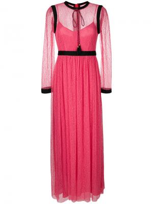 Платье с длинными рукавами Philosophy Di Lorenzo Serafini. Цвет: розовый