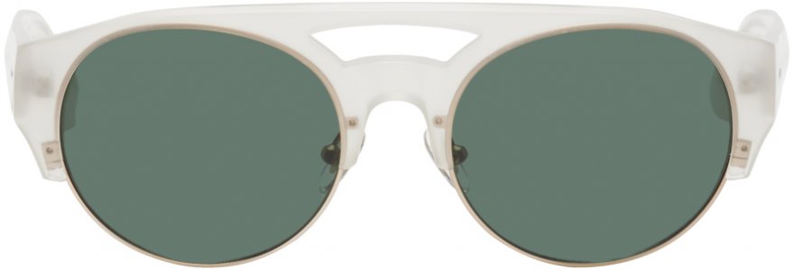 Белые солнцезащитные очки Linda Farrow Edition 152 C5 Dries Van Noten
