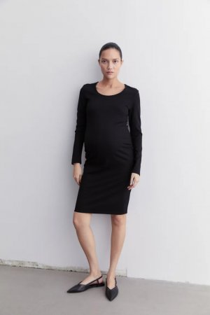 Мама платье с длинными рукавами , черный H&M
