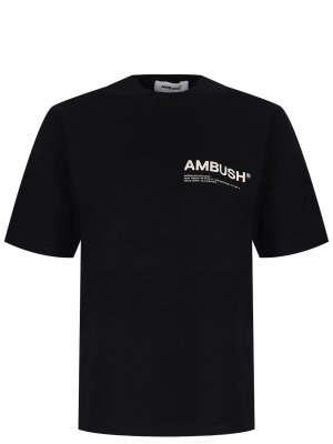 Футболка хлопковая с логотипом AMBUSH