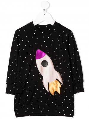 Платье Astro Girl WAUW CAPOW by BANGBANG. Цвет: черный