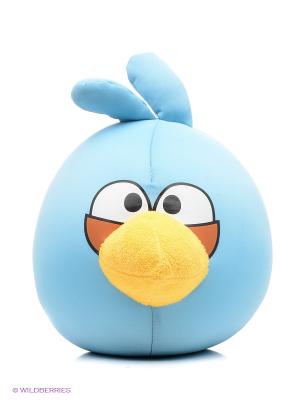 EXPETRO Подушка-игрушка антистресс Злая птица Экспетро. Цвет: синий