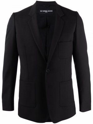 Однобортный пиджак Raf Simons. Цвет: черный