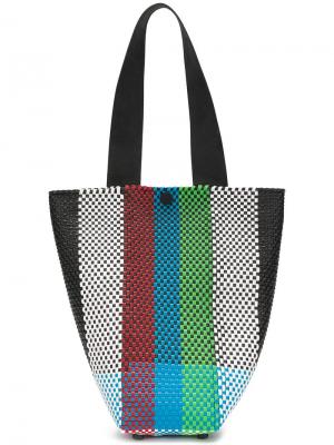 Полосатая сумка на плечо Truss Nyc. Цвет: разноцветный