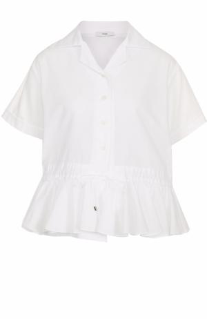 Блуза с коротким рукавом баской Tome. Цвет: белый