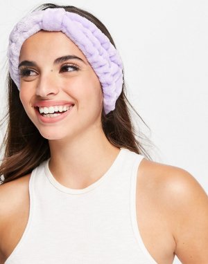 Повязка на голову для макияжа в пастельных тонах -Фиолетовый цвет ASOS DESIGN