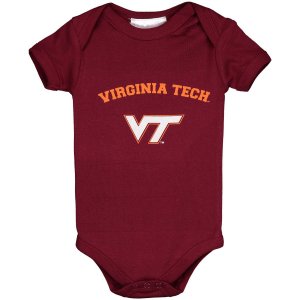 Боди Infant Maroon Virginia Tech Hokies Arch & Logo Unbranded
