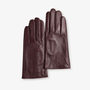 Кожаные перчатки Arleos с логотипом , фиолетовый Ted Baker