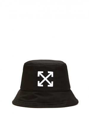 Женская шляпа с черно-белым логотипом Off-White