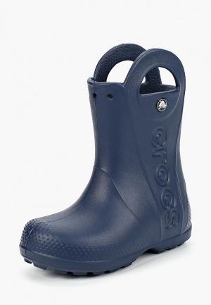 Резиновые сапоги Crocs Handle It Rain Boot Kids. Цвет: синий