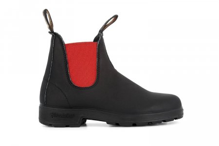 Красные ботинки челси #508, черный Blundstone